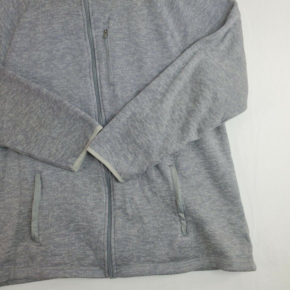GEORGE Women's Gray Long Sleeve Pockets Full Zip Sweatshirt Size L - Picture 17 of 17